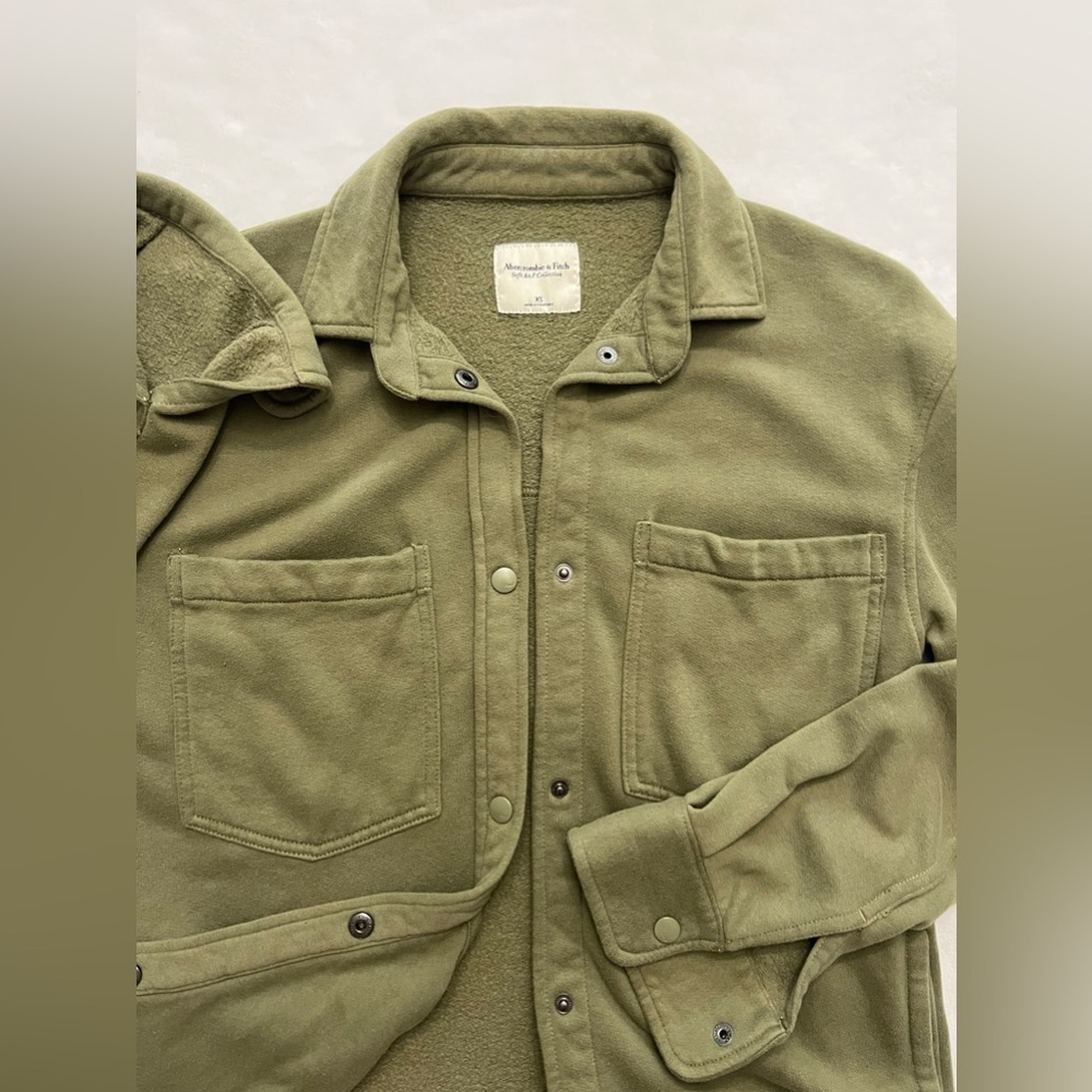 Abercrombie Fleece Shirt Jacket Soft A&F - Picture 6 of 7